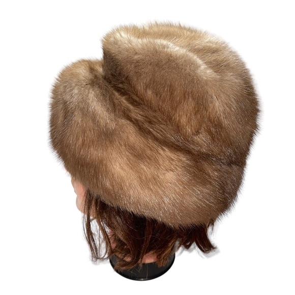 Vintage Real Mink Fur Women Hat - Picture 2 of 7